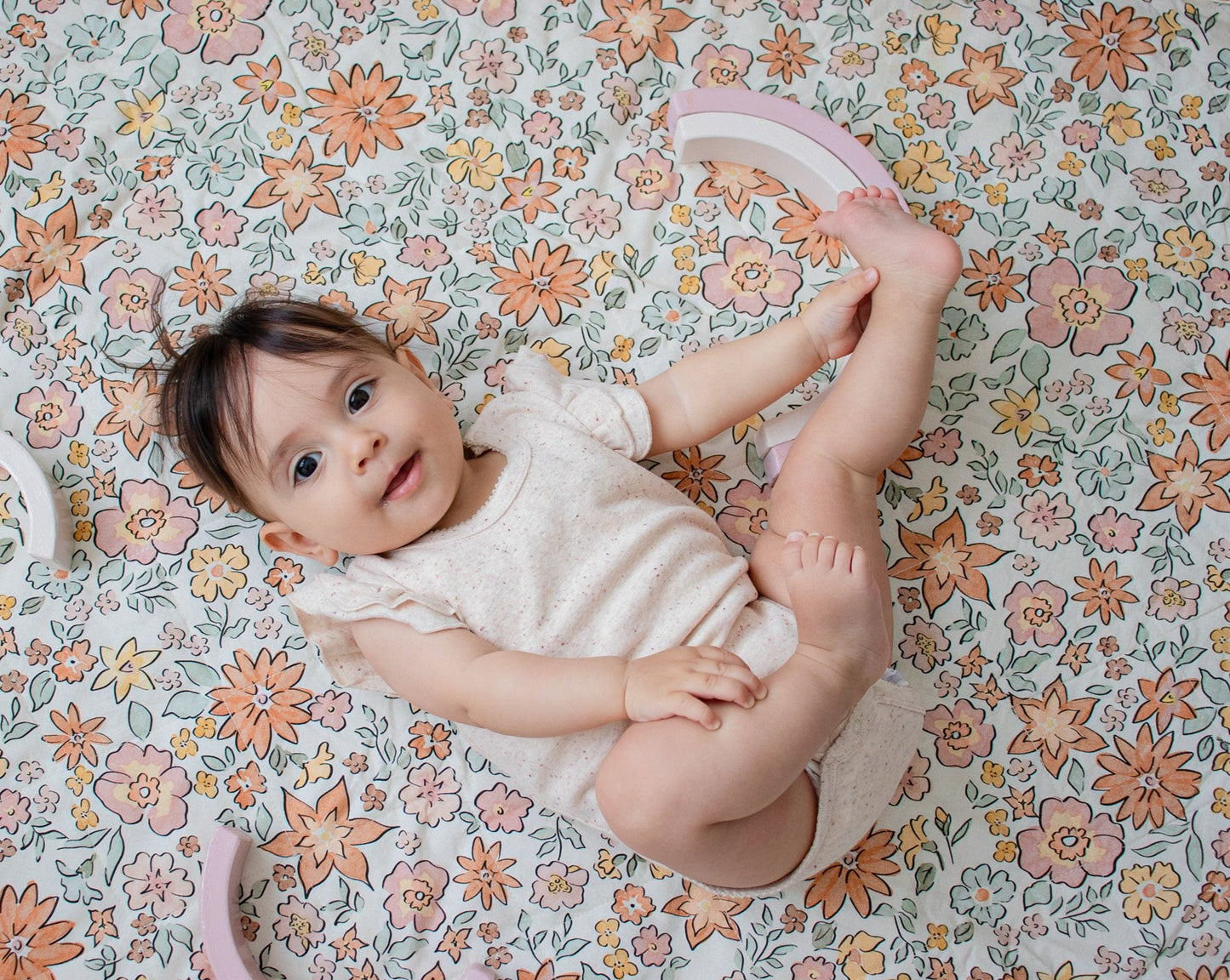 Hazel Waterproof Reversible Mat Vanilla - Small