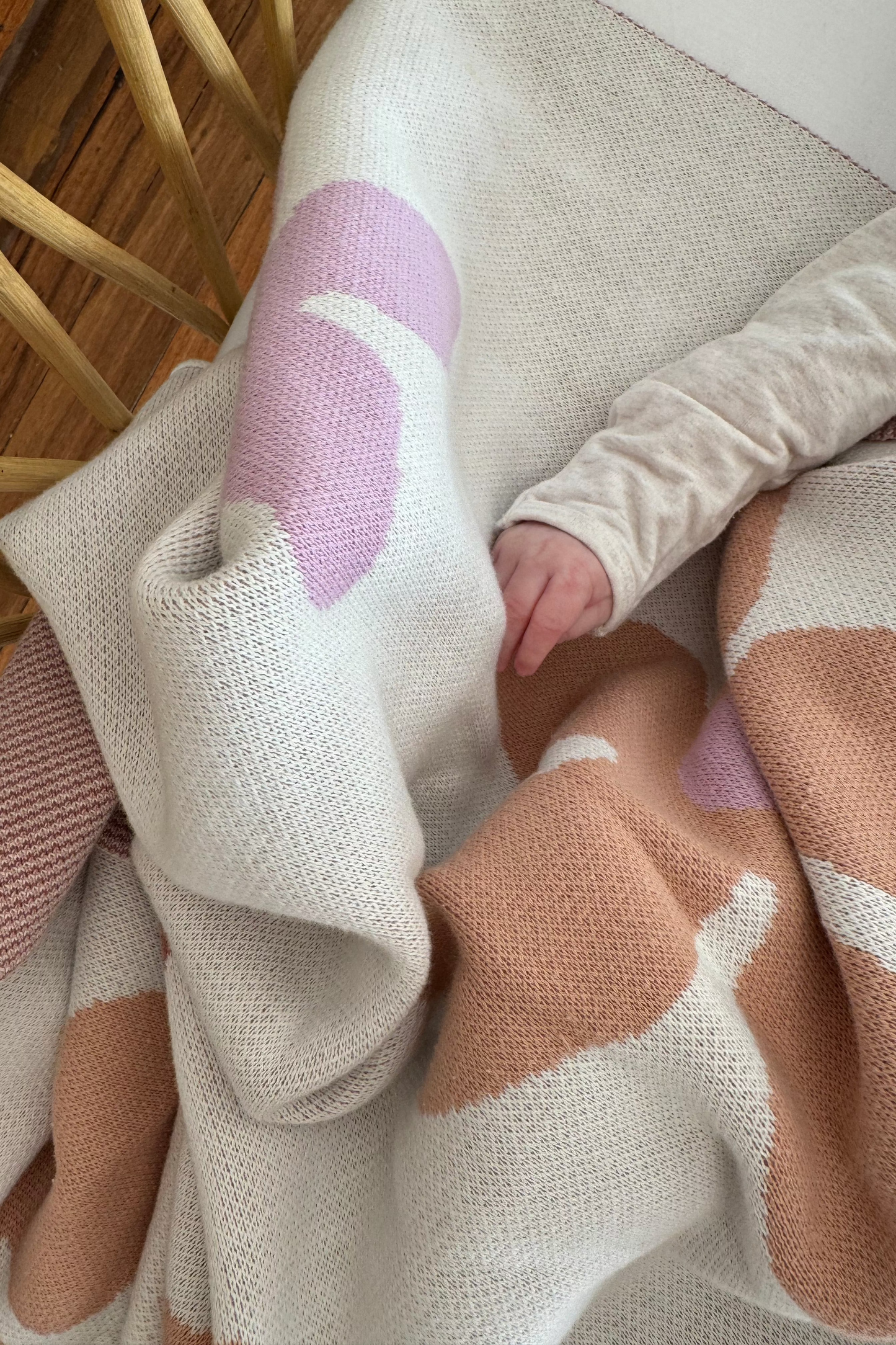 Posie Cotton Knitted Blanket