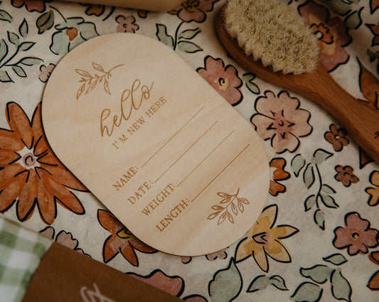 Birth Announcement Plaque